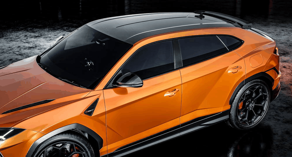Orange SUV in the 3M Crystalline section of Chabot's tinting package page.